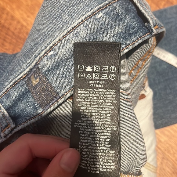 7 For all Mankind Woman’s High Waist Slim Kick Size 24 - Picture 8 of 8